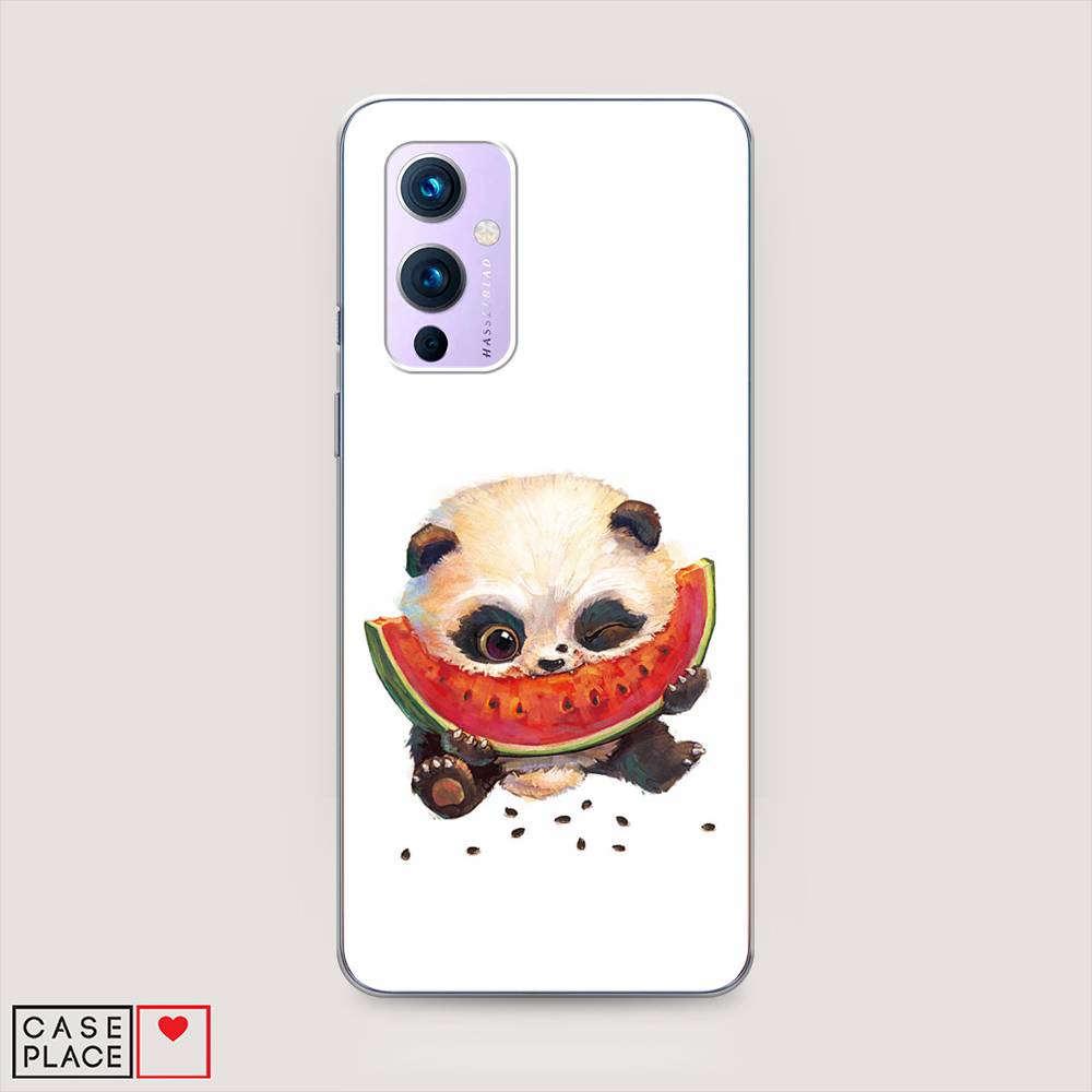 

Чехол Awog на OnePlus 9 (LE2113) / ВанПлас 9 (LE2113) "Малыш панды с арбузом", Белый;красный, 151450-1