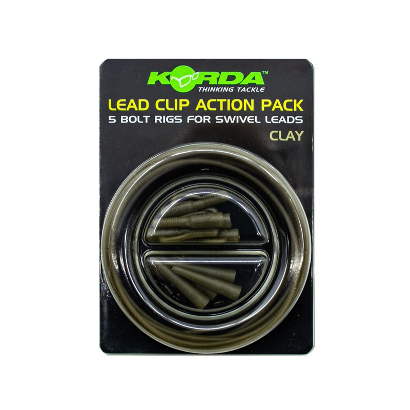 Набор клипса безопасная KORDA Lead Clip Action Pack Silt