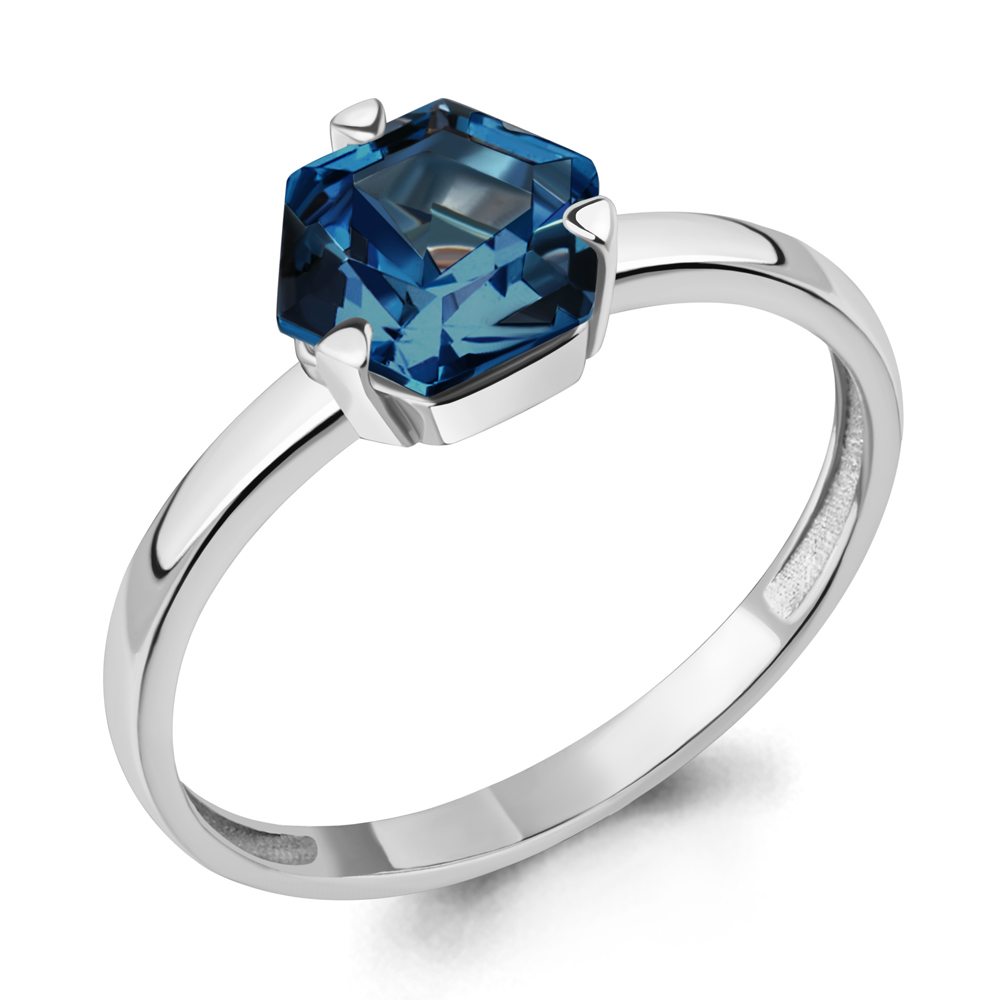 

Кольцо из серебра с топазом р.  Aquamarine 6964193_925_р, 6964193_925_р