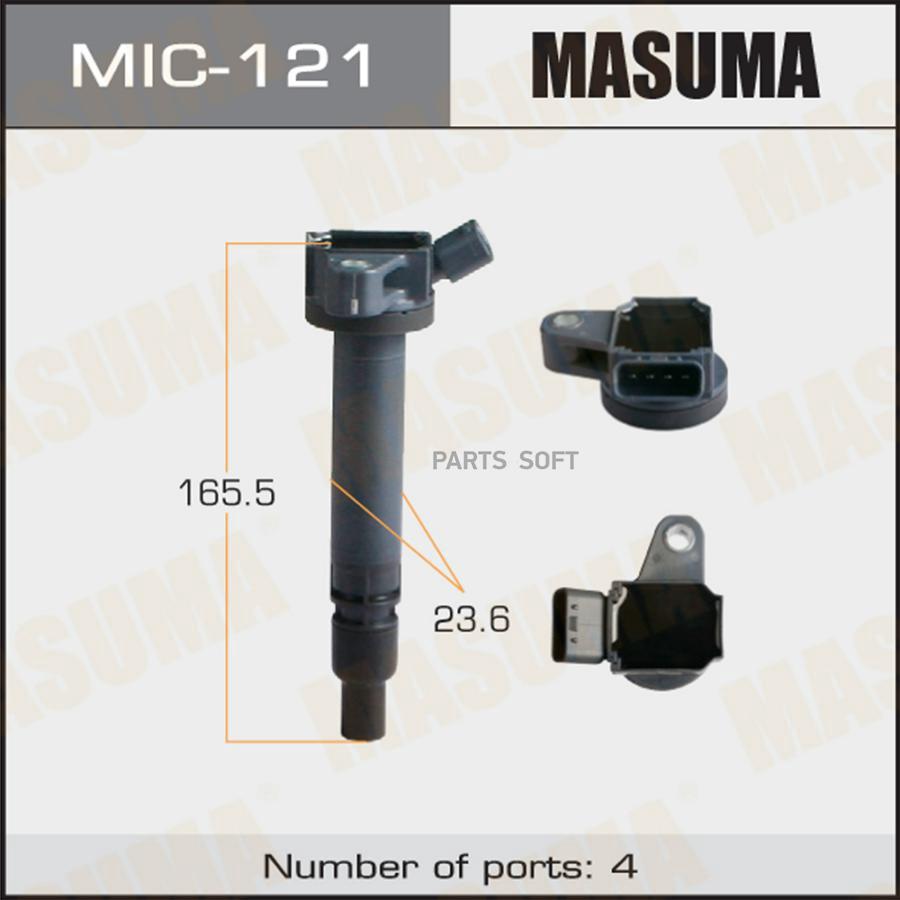 

Катушка Зажигания Masuma Mic121 Crown Majesta, Gs460 / 1urfse 07- Masuma арт. MIC121