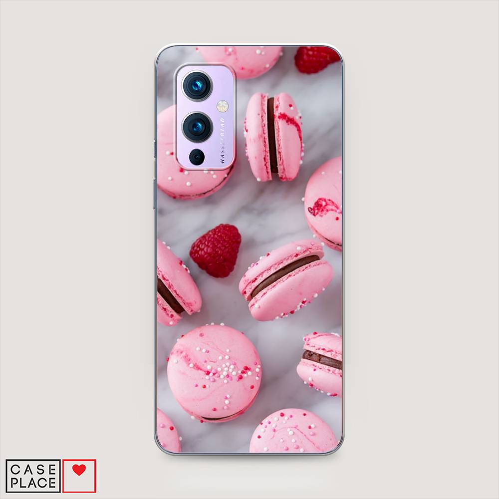 

Чехол Awog на OnePlus 9 (LE2113) / ВанПлас 9 (LE2113) "Макарони с малиной", Серый;розовый, 151450-10