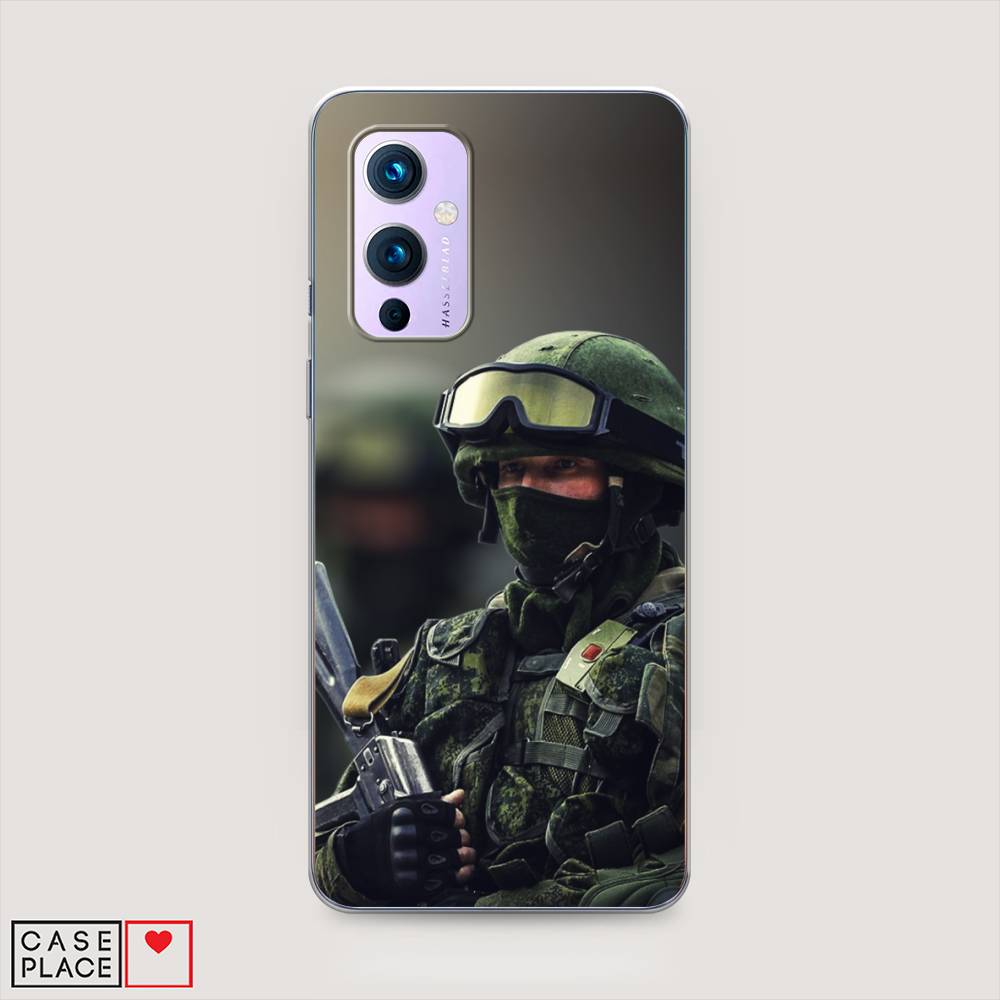 

Чехол Awog на OnePlus 9 (LE2113) / ВанПлас 9 (LE2113) "Солдат", Зеленый;серый, 151450-5