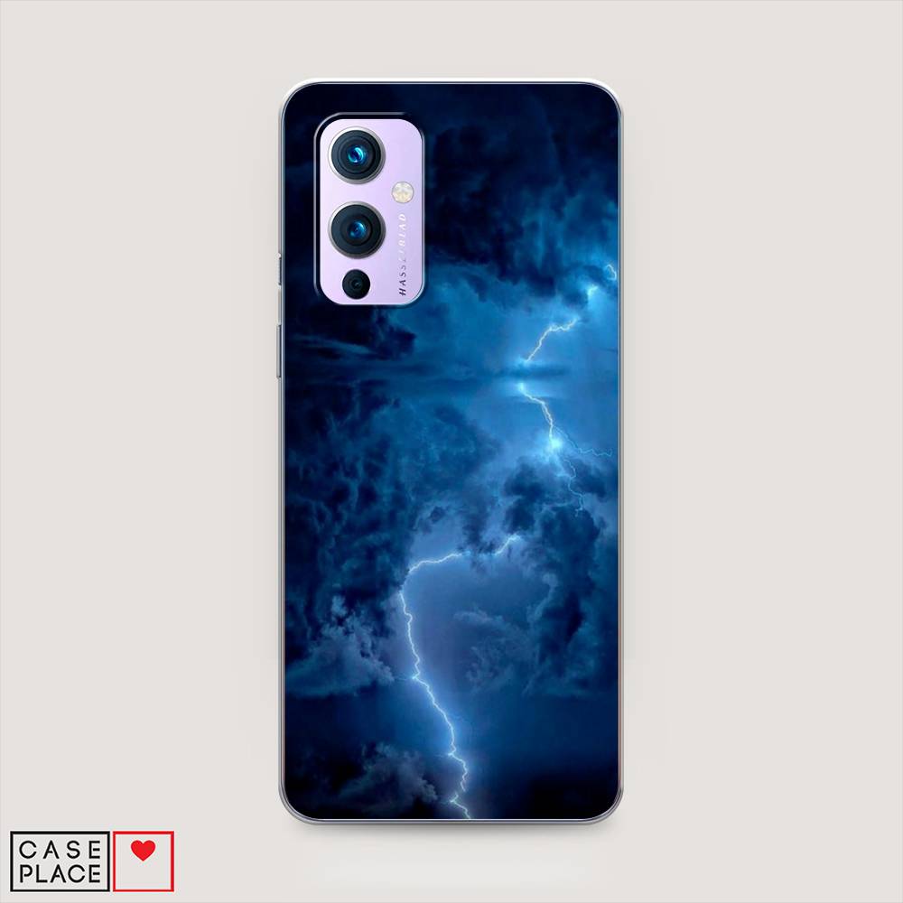 

Чехол Awog на OnePlus 9 (LE2113) / ВанПлас 9 (LE2113) "Молния", Синий, 151450-4