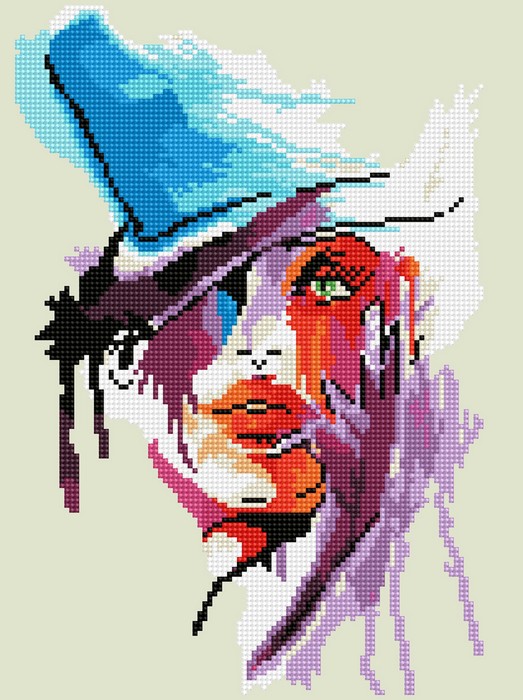 

Фрея Алмазная вышивка Дама в шляпе. Акварель ALV-119, 30x40 см