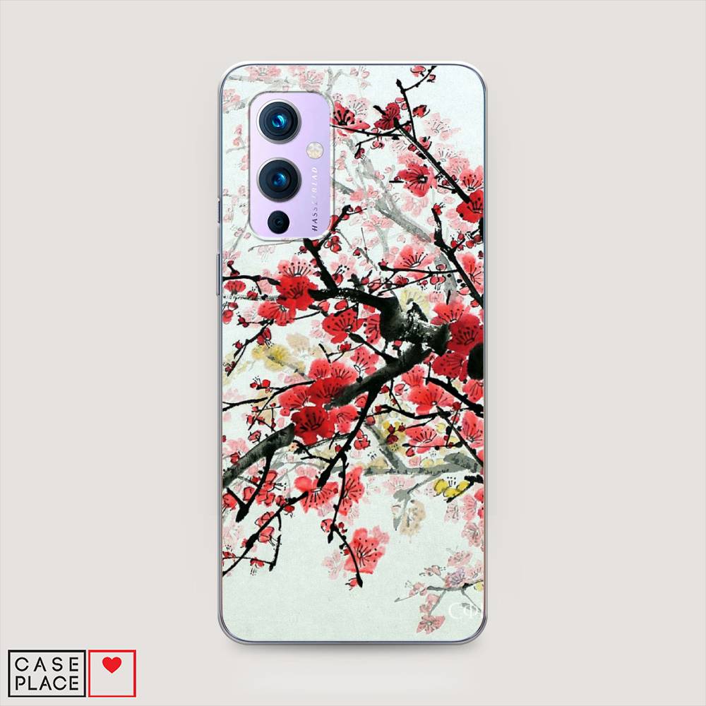 

Чехол Awog на OnePlus 9 (LE2113) / ВанПлас 9 (LE2113) "Сакура", Розовый;черный, 151450-4