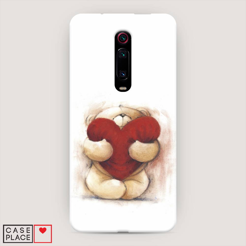 

Пластиковый чехол "Мишка с сердцем 1" на Xiaomi Redmi K20 Pro, 35620-5