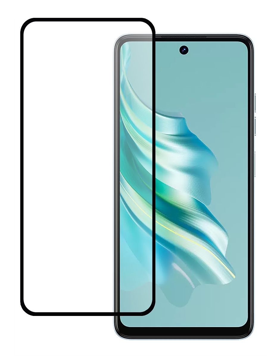 

Защитное стекло PERO Full Glue для Tecno Spark 20 (Черный)