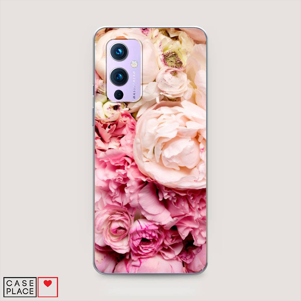 

Чехол Awog на OnePlus 9 (LE2113) / ВанПлас 9 (LE2113) "Пионы яркие", Розовый, 151450-8