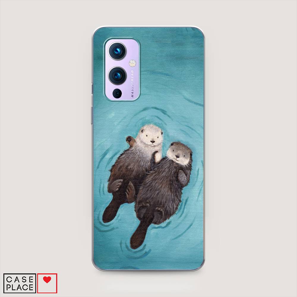 

Чехол Awog на OnePlus 9 (LE2113) / ВанПлас 9 (LE2113) "Парочка бобров", Голубой, 151450-10