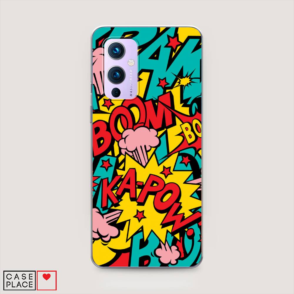 

Чехол Awog на OnePlus 9 (LE2113) / ВанПлас 9 (LE2113) "Постер pop art", Голубой;желтый;красный, 151450-9