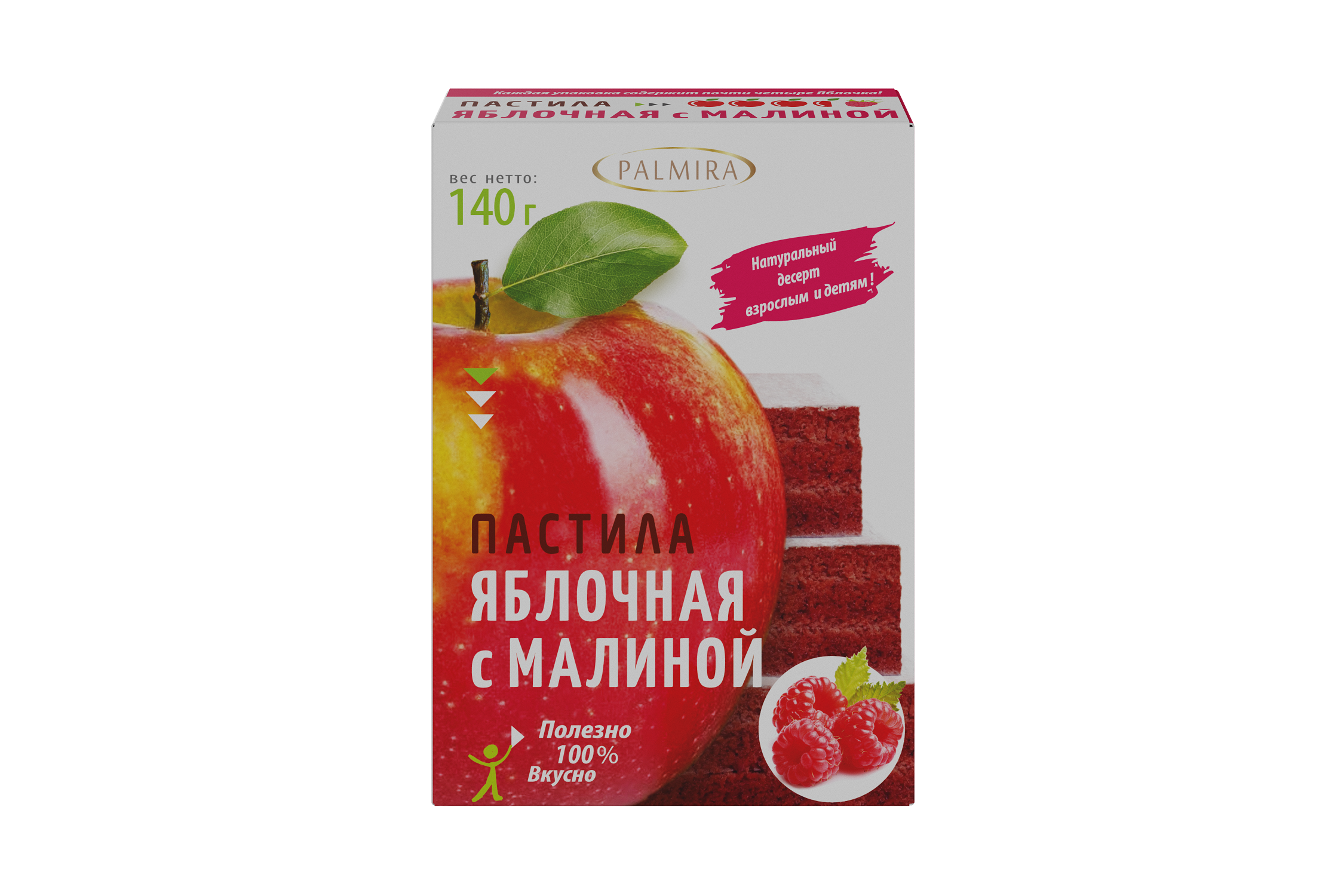 

Пастила Palmira Яблочная с малиной 140 г
