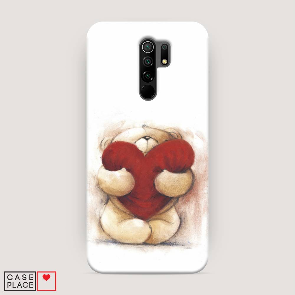 

Пластиковый чехол "Мишка с сердцем 1" на Xiaomi Redmi 9, 38320-5