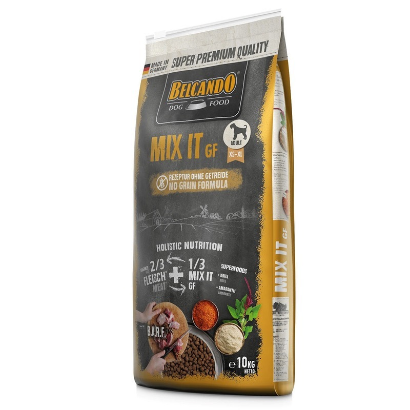 фото Сухой корм для собак belcando mix it grain free , мясо, 10кг