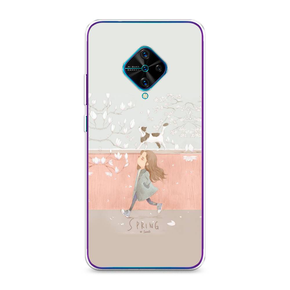 

Чехол Awog на Vivo Y9s "Девочка-весна", Разноцветный, 262450-7