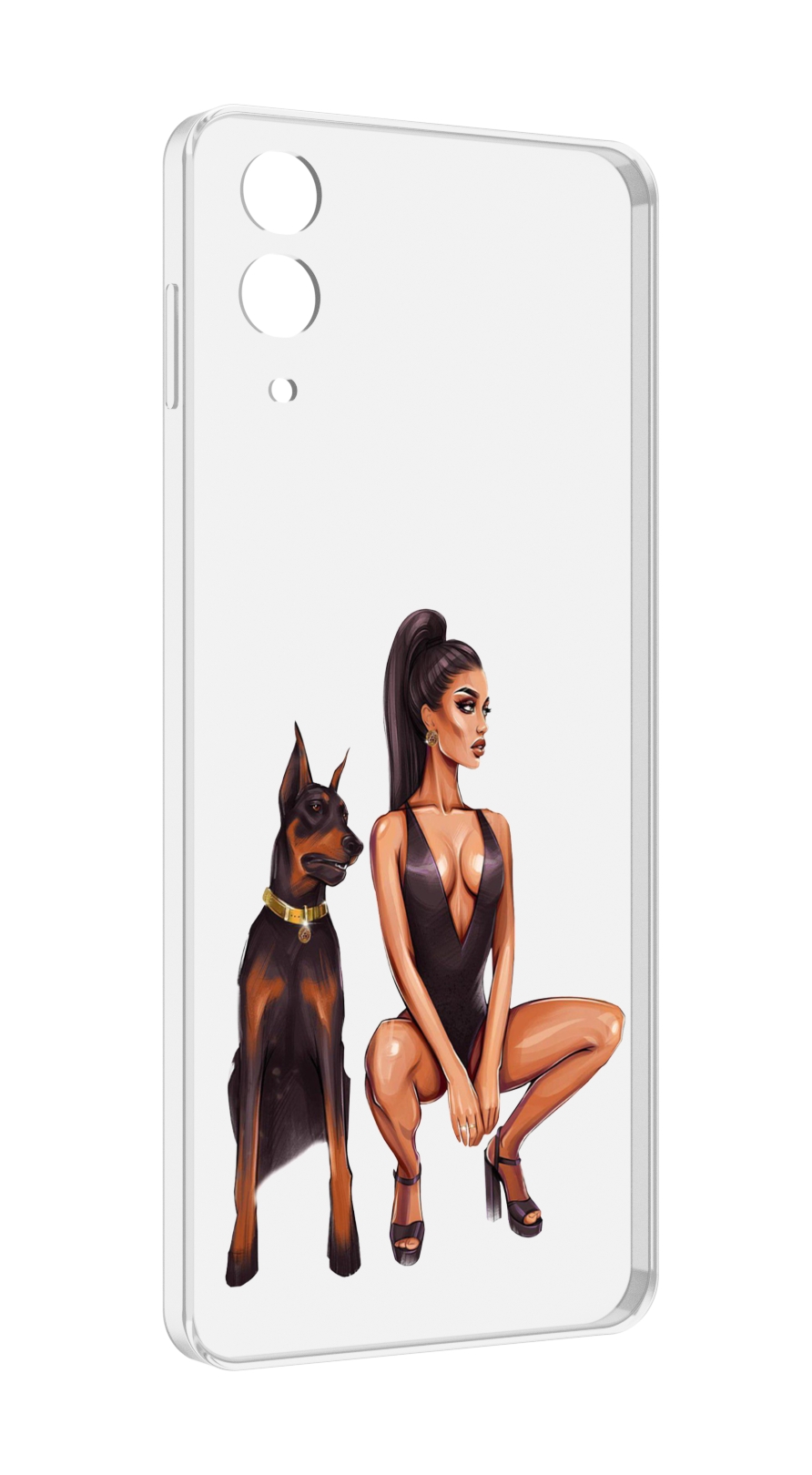

Чехол MyPads Борзая-девушка для Samsung Galaxy Z Flip 4 (SM-F721), Прозрачный, Tocco