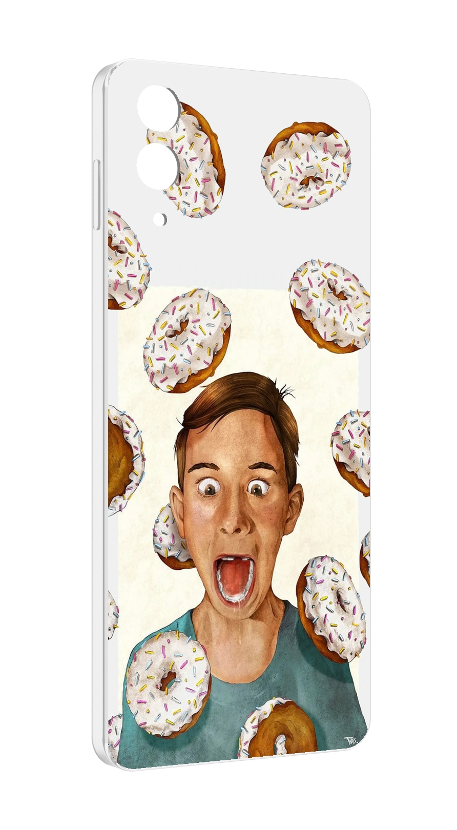 

Чехол MyPads Бешенные-пончики для Samsung Galaxy Z Flip 4 (SM-F721), Прозрачный, Tocco