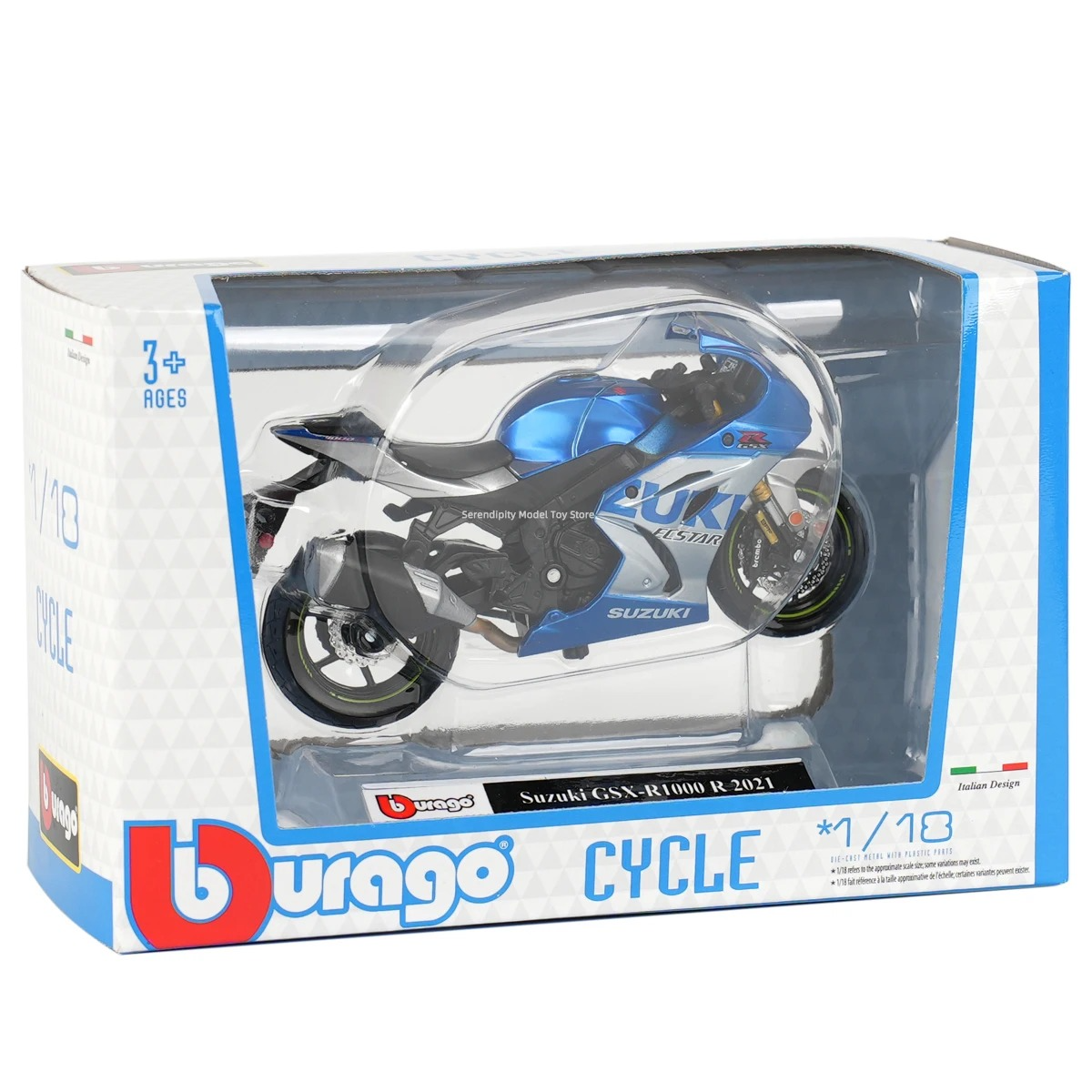 

Мотоцикл Bburago Suzuki GSX-R1000 R 2021 18-51000 1:18, 18-51000