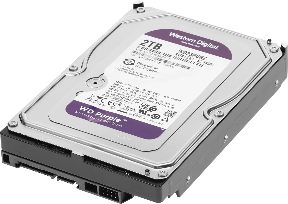 

Жесткий диск Western Digital WD23PURZ 2 ТБ (WD23PURZ), WD23PURZ