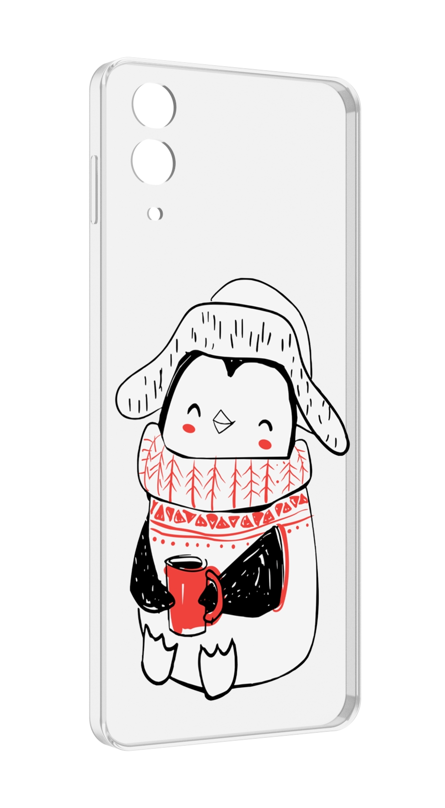 Чехол MyPads Милый пингвин для Samsung Galaxy Z Flip 4 (SM-F721)