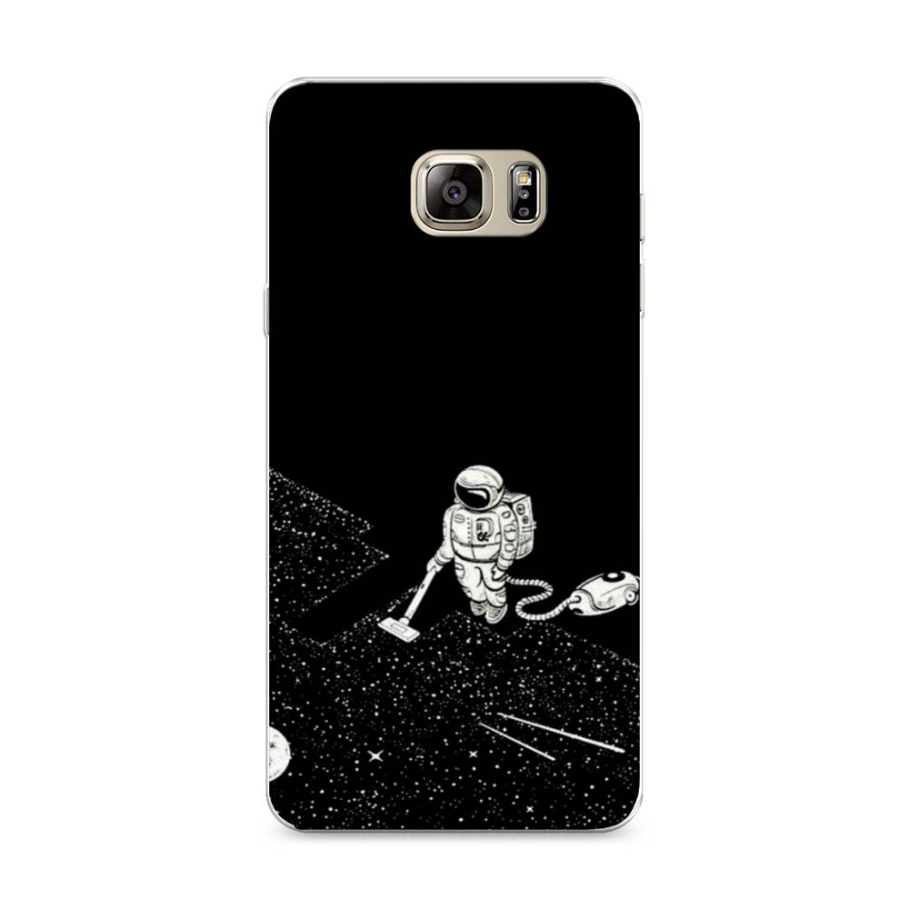 

Чехол Awog на Samsung Galaxy Note 5 / Самсунг Note 5 "Космонавт с пылесосом", Белый, 23550-4