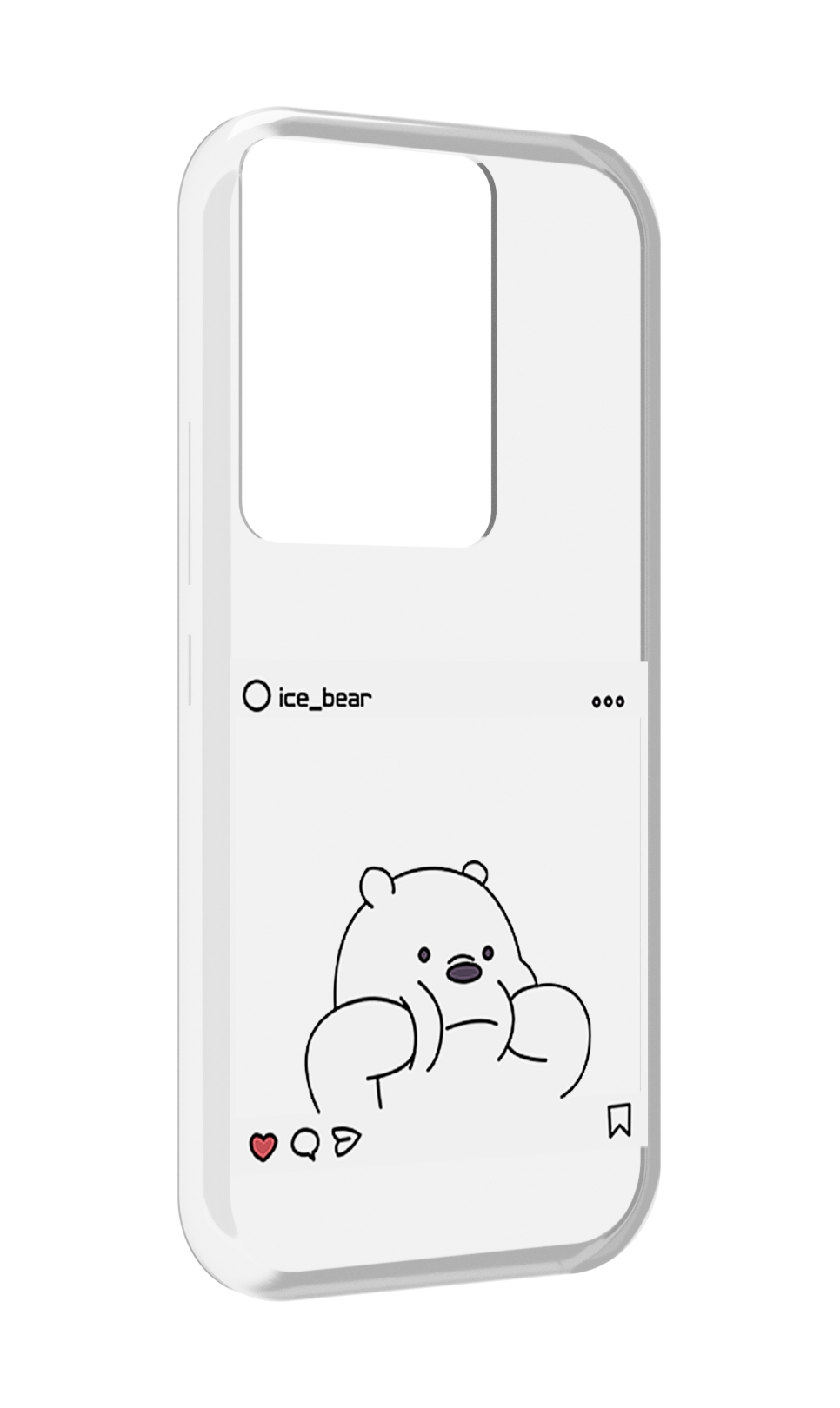 

Чехол MyPads ледяной-медведь для Itel Vision 3 Plus / Itel P38 Pro, Прозрачный, Tocco