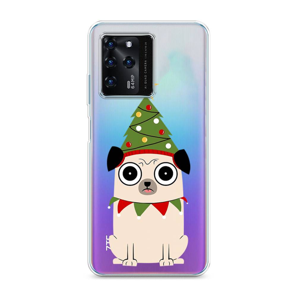 

Чехол на ZTE Blade V30 "Собачка с ёлочкой", Бежевый;красный;зеленый, 135350-1