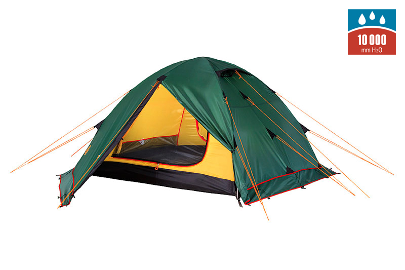 Палатка Alexika Rondo Plus Fib, треккинговая, 2 места, зеленый