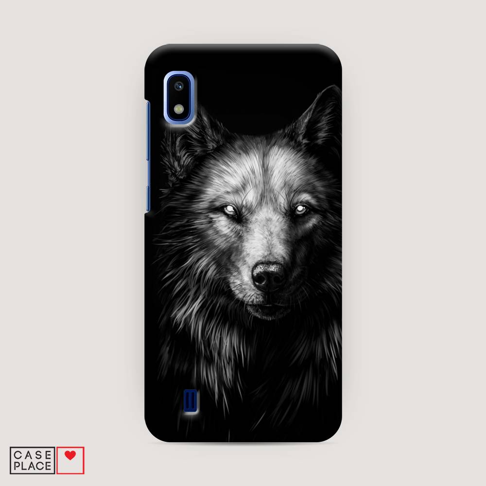 

Пластиковый чехол "Волк черно белый" на Samsung Galaxy A10, 27920-1
