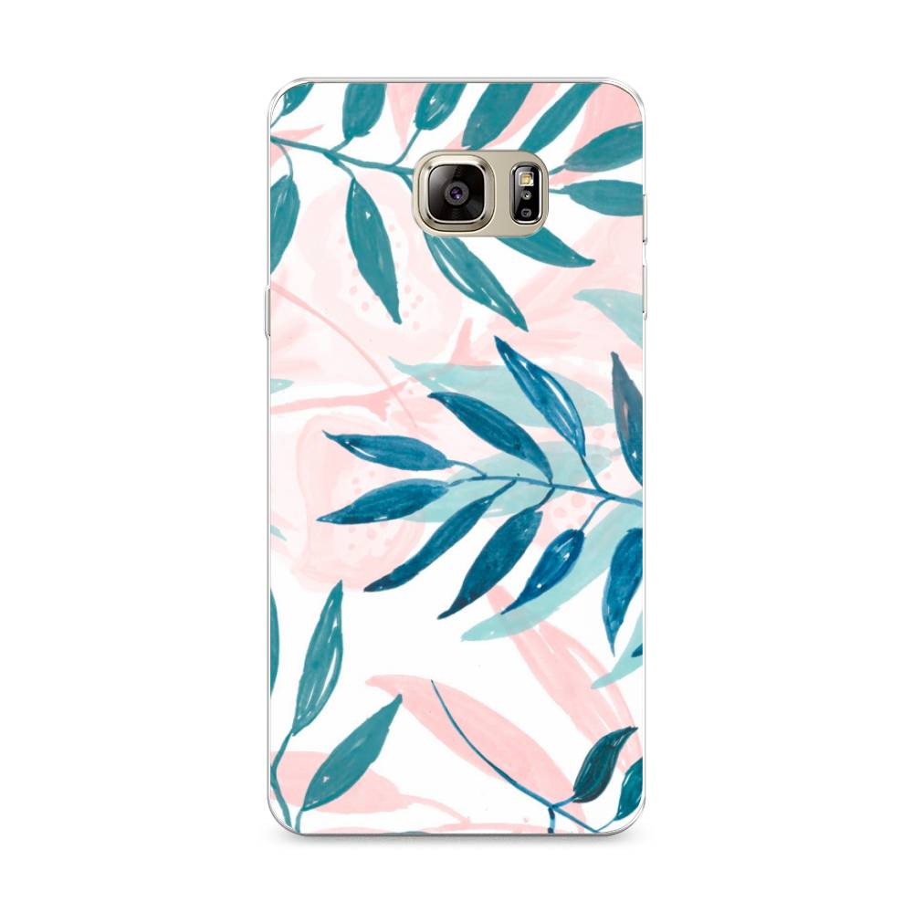 

Чехол Awog на Samsung Galaxy Note 5 / Самсунг Note 5 "Акварельные веточки", Синий;зеленый;розовый, 23550-7