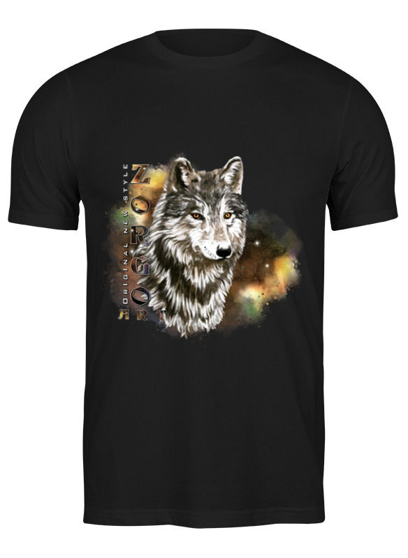 

Футболка мужская Printio Одинокий волк. зорго-арт. черная M, Одинокий волк. зорго-арт.