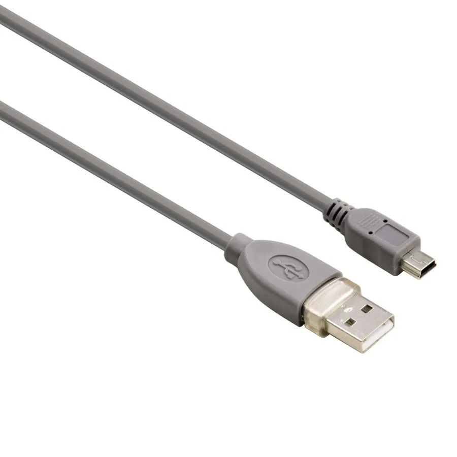 

Кабель HAMA USB - Mini USB 0.25 м, серый (39661)