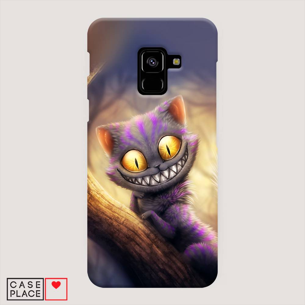 фото Пластиковый чехол "cheshire cat" на samsung galaxy a8 2018 awog