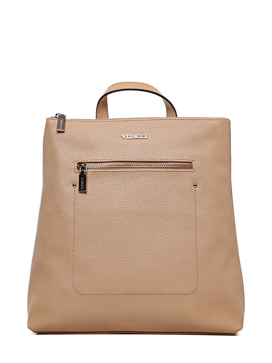 

Рюкзак женский Vitacci V2402 бежевый, 28х28х10 см, V2402