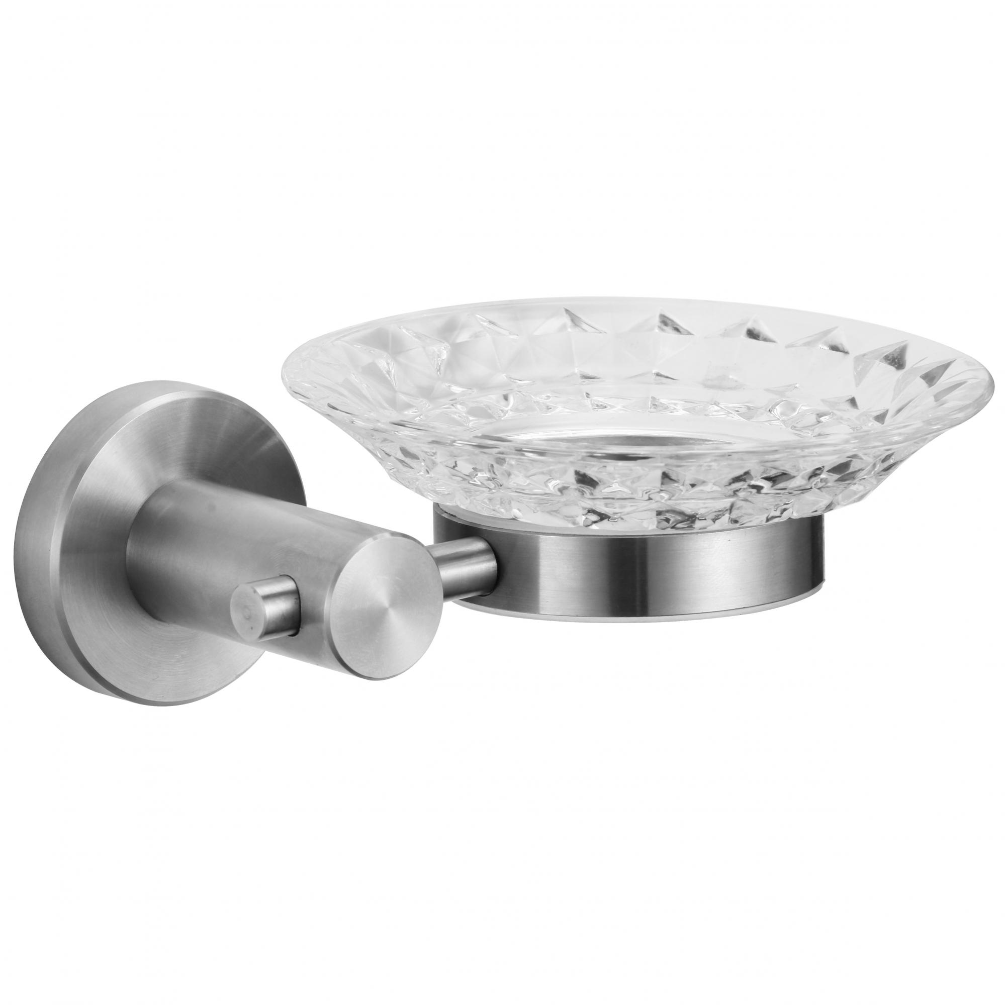 

Мыльница стеклянная с настенным держателем Savol S-005659, S-005659