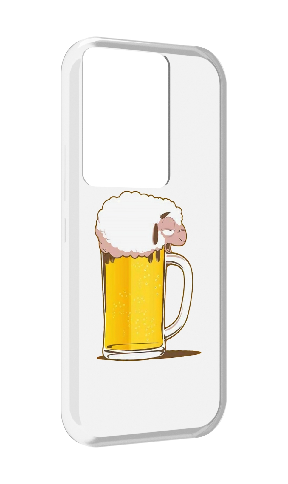

Чехол MyPads кружка пива для Itel Vision 3 Plus / Itel P38 Pro, Прозрачный, Tocco