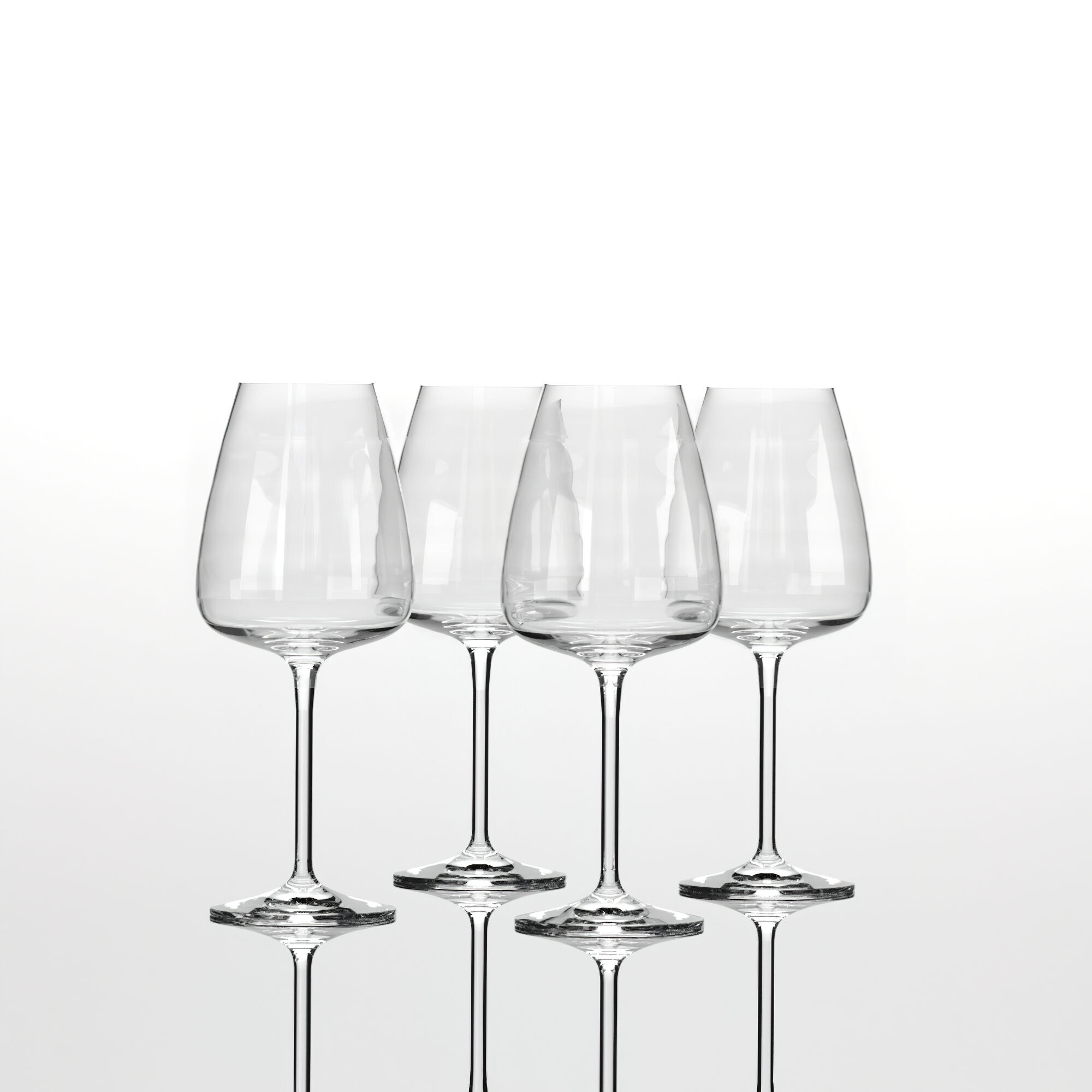 фото Хрустальные бокалы strotskis dionys 0302/4 для белого вина 4 шт. прозрачные 370 мл