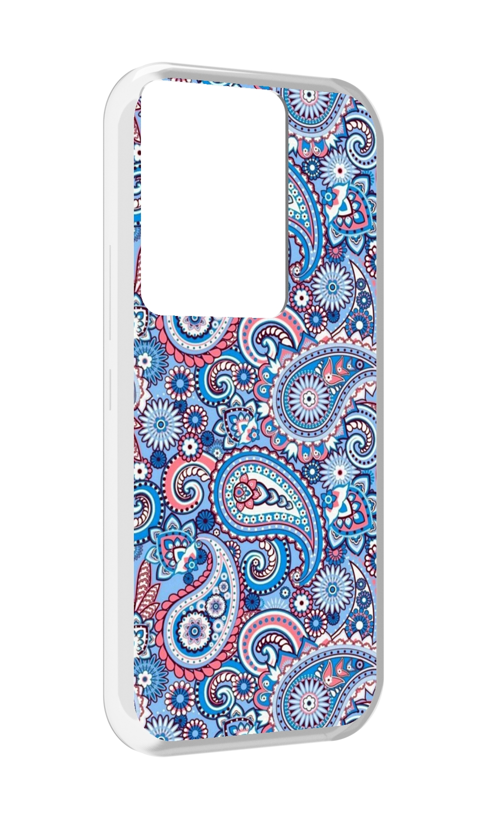 

Чехол MyPads красивый голубой арнамент для Itel Vision 3 Plus / Itel P38 Pro, Прозрачный, Tocco