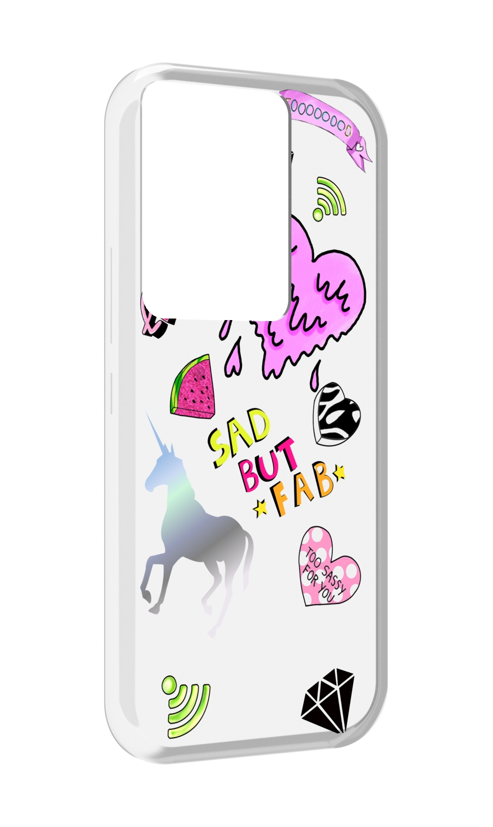 

Чехол MyPads красивые-смайлики для Itel Vision 3 Plus / Itel P38 Pro, Прозрачный, Tocco