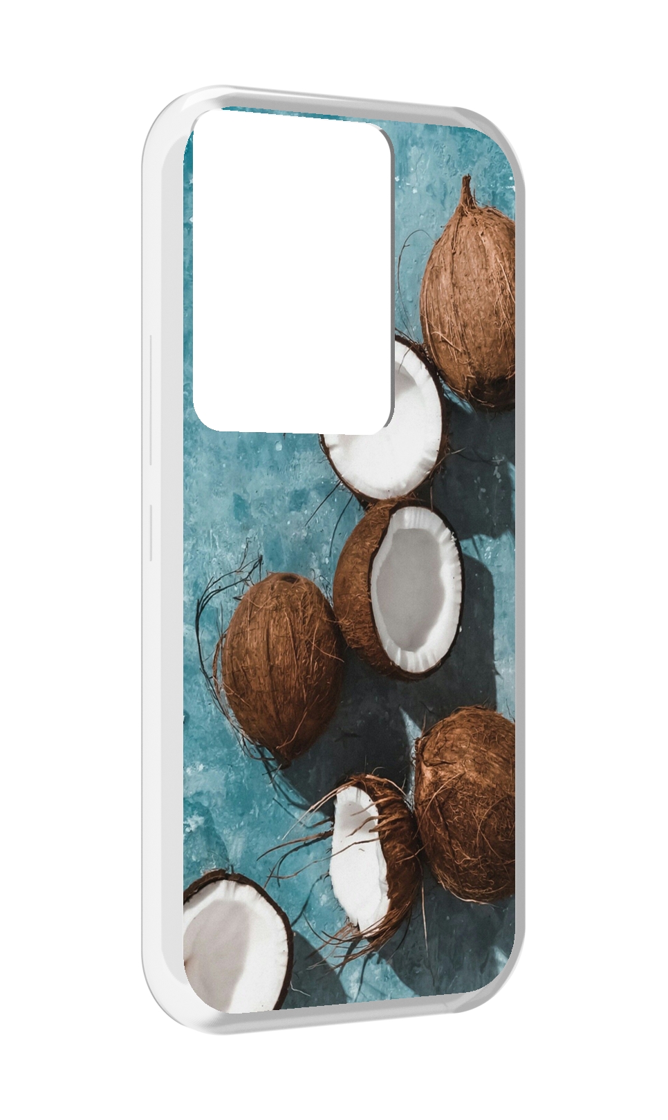 

Чехол MyPads красивые-кокосы для Itel Vision 3 Plus / Itel P38 Pro, Прозрачный, Tocco