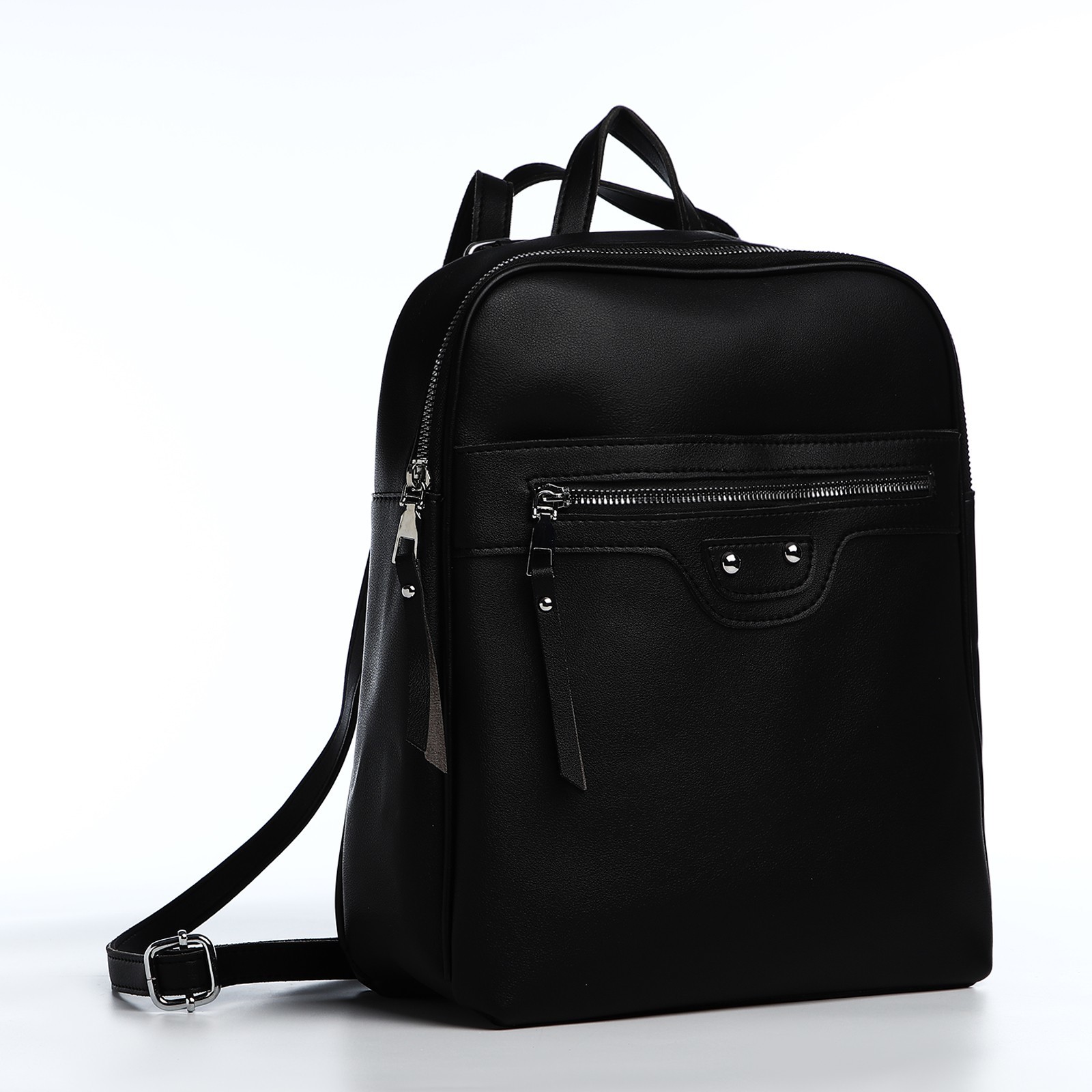 

Рюкзак женский NoBrand 9705099 черный, 31х27х10 см, 9705099