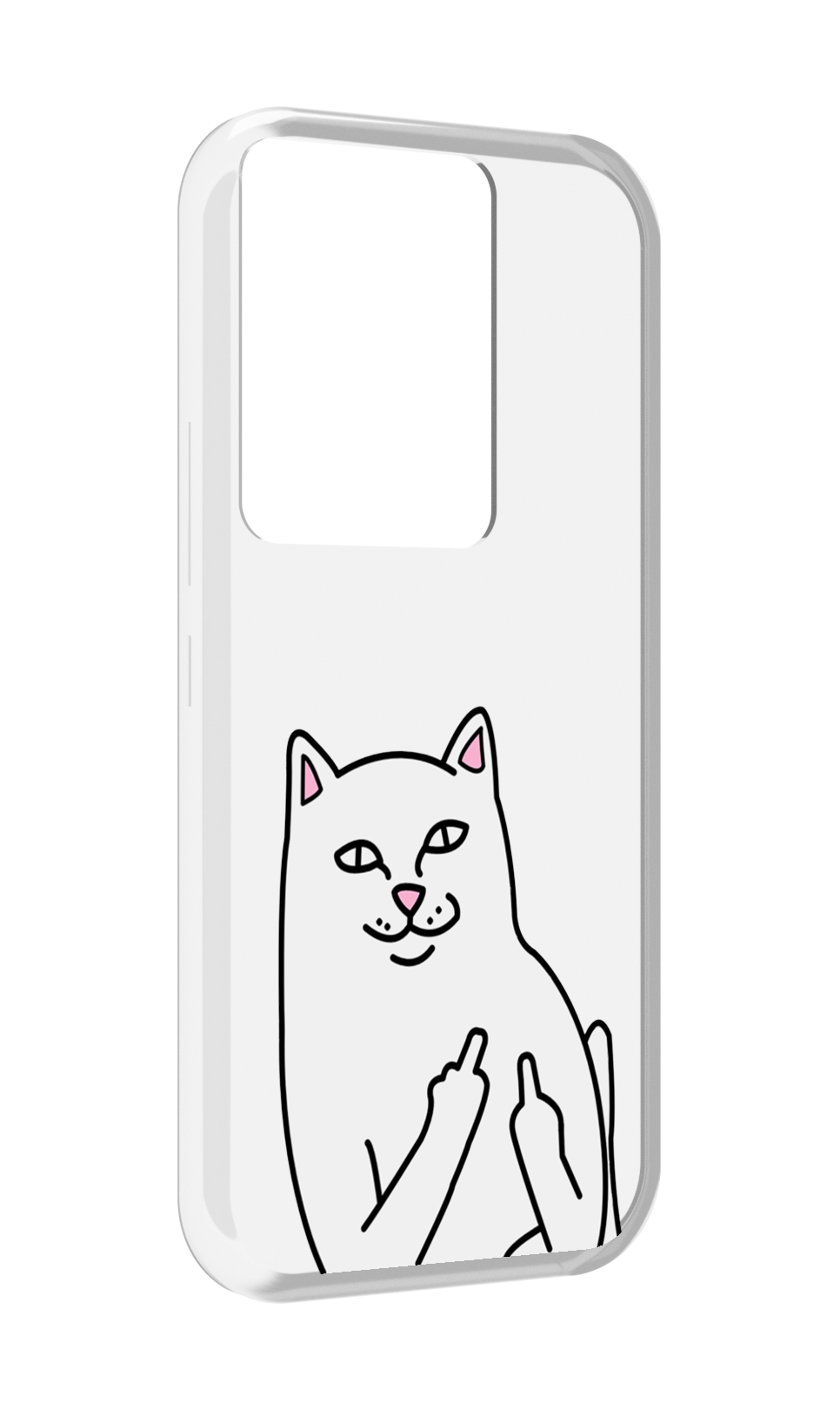 

Чехол MyPads котяра для Itel Vision 3 Plus / Itel P38 Pro, Прозрачный, Tocco