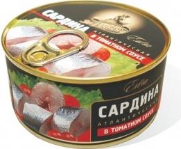 

Консервы За Родину сардина атлантическая в томатном соусе 185 г