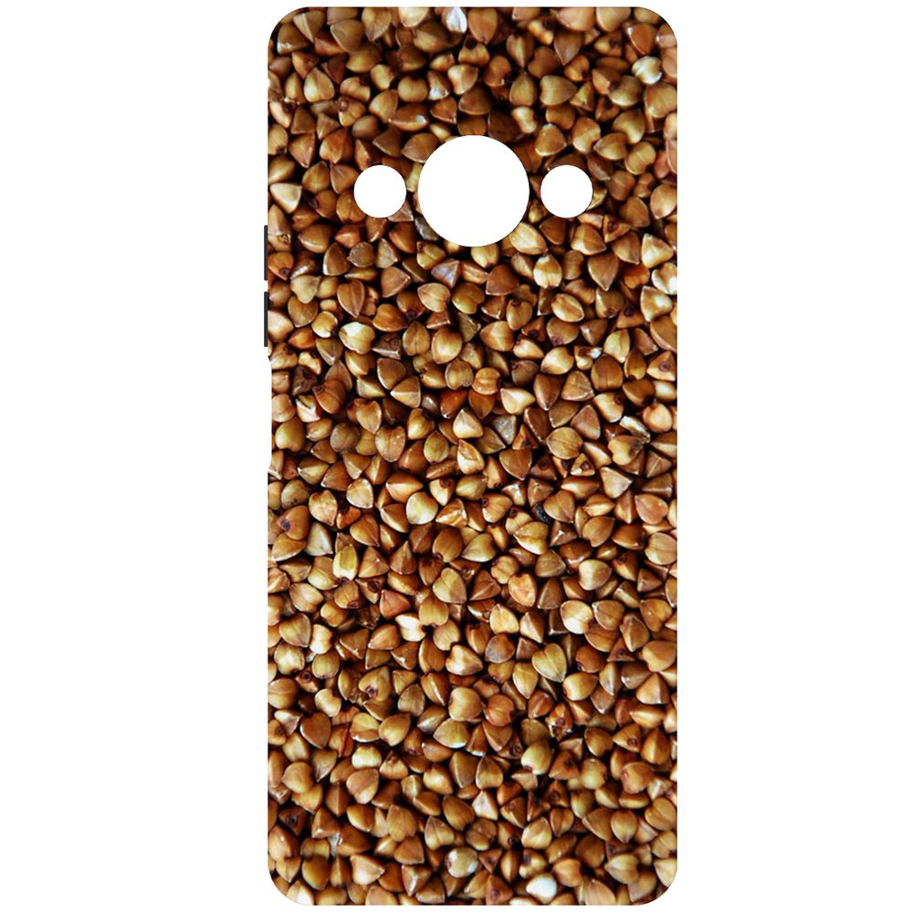 

Чехол-накладка Krutoff Soft Case Гречка для Xiaomi Redmi A3 черный