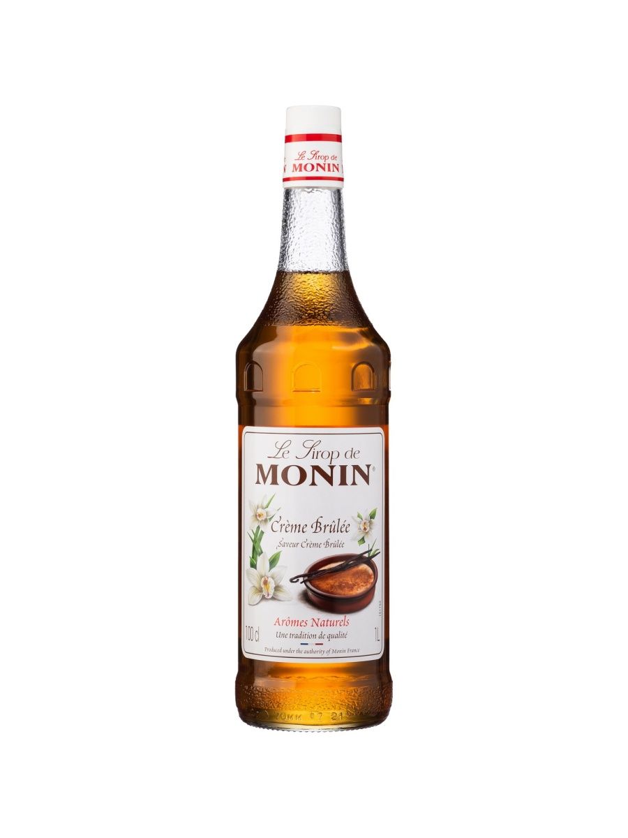 Сироп Monin Крем-брюле (для кофе, коктейлей, десертов, лимонада, мороженого), стекло, 1л