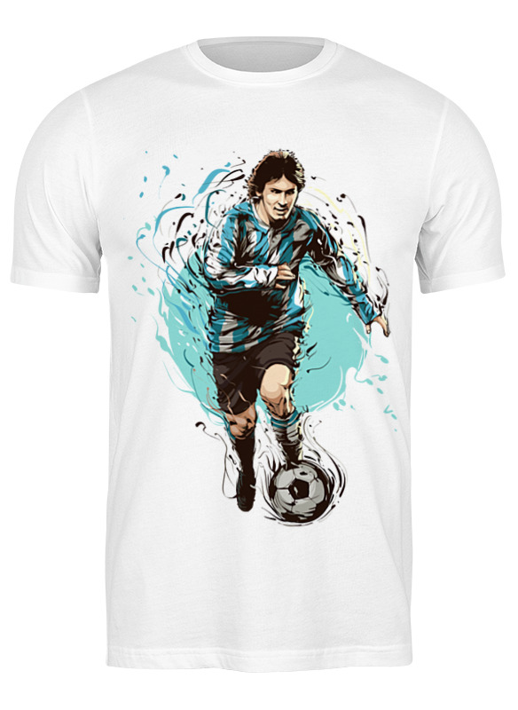 

Футболка мужская Printio Лионель месси белая L, Белый, Лионель месси