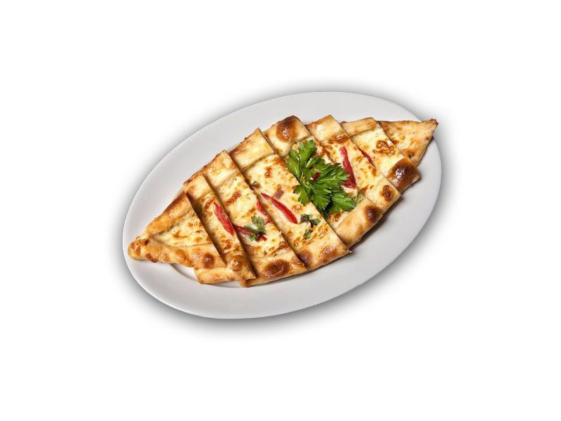 

Лепешка турецкая Пиде с курицей и томатом