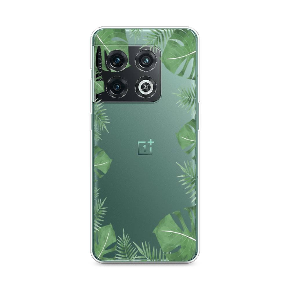 

Чехол Awog на OnePlus 10 Pro / ВанПлас 10 Pro "Листья папоротника рамка", Зеленый, 152150-8