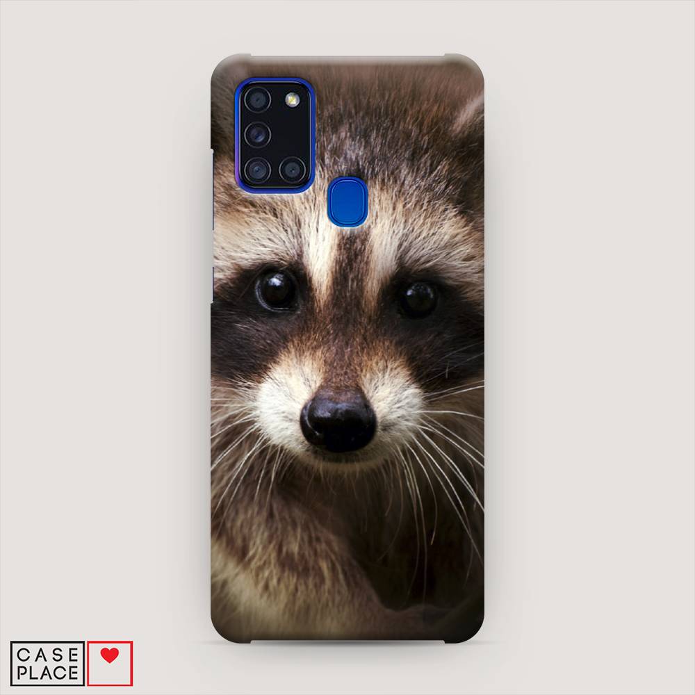 

Пластиковый чехол "Енот" на Samsung Galaxy A21s, 2100220-1