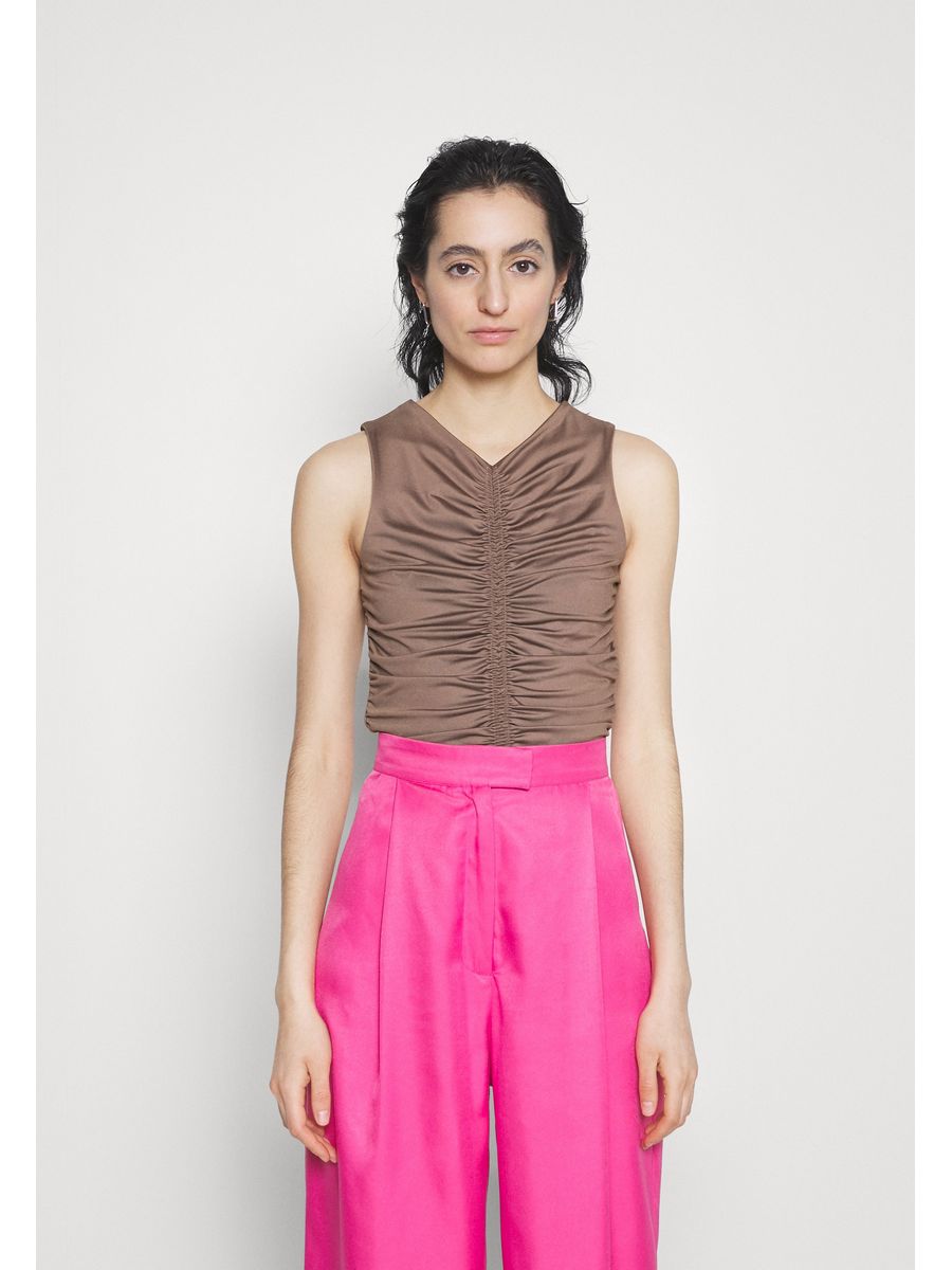 

Блуза женская Abercrombie & Fitch A0F21D0NF коричневая XS, Коричневый, A0F21D0NF
