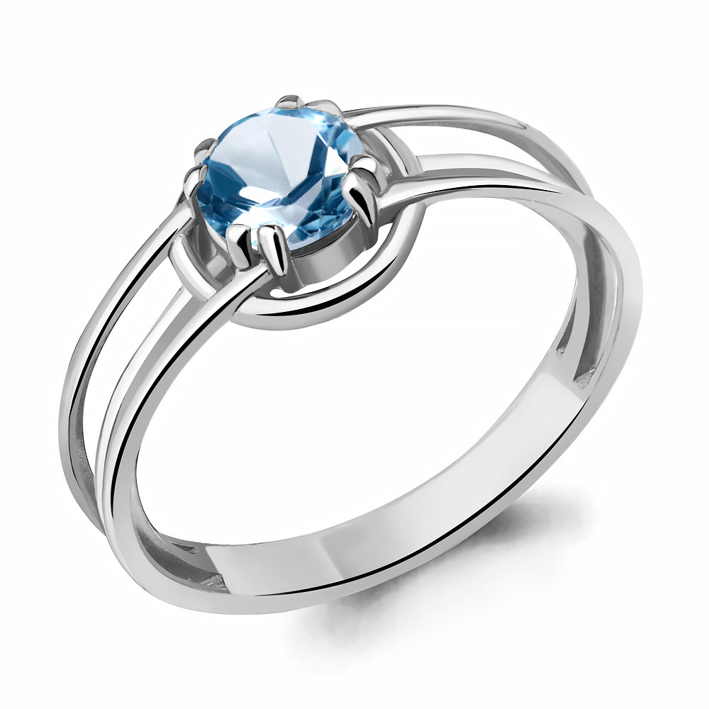 фото Кольцо из серебра с топазом р. 20,5 aquamarine 6960505_925_р